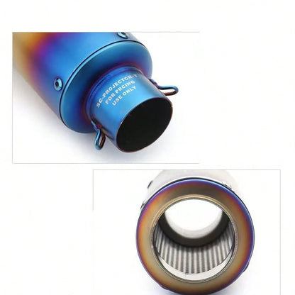 Motorcycle Exhaust Pipe Modification: Cannon-Style Exhaust Pipe, 51mm/60mm Diameter, Non-Destructive Installation And Modification.