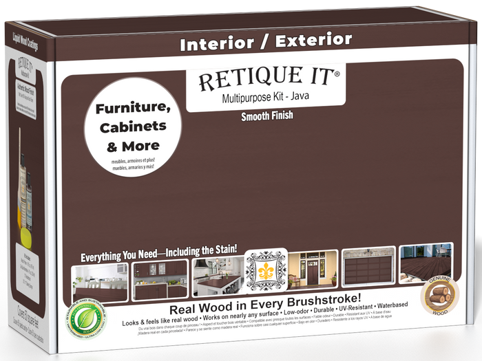 Retique It® Multipurpose Kit - Java packaging featuring furniture, cabinets, and more.