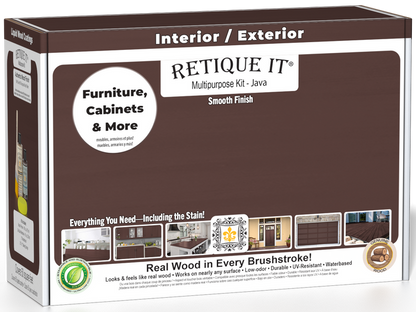 Retique It® Multipurpose Kit - Java packaging featuring furniture, cabinets, and more.
