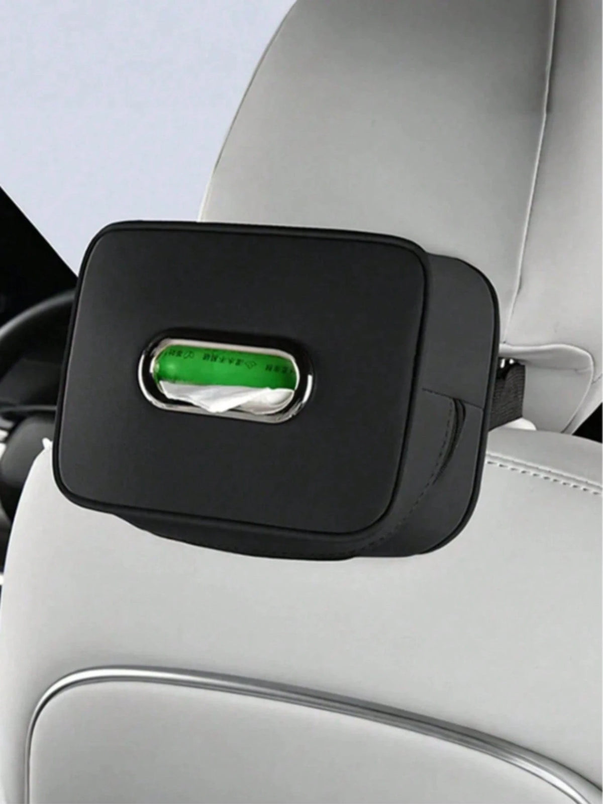 Multifunctional Car Tissue Box, Suitable For Sun Visor, Rear Seat Tissue Dispenser, Hanging Tissue Storage Box. Applicable To Headrest, Armrest And Sun Visor, Combining Aesthetics And Storage Function