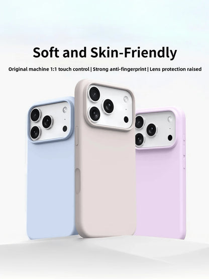 Navy Blue Minimalist Solid Color Camera Protection Shockproof Soft New Luxury Shock-Absorbing Soft Beige Phone Case Suitable For IPhone 17 Air 16 15 Pro 14 Plus 13 12 11 17 Pro Max XR XS Max X/XS 7/8