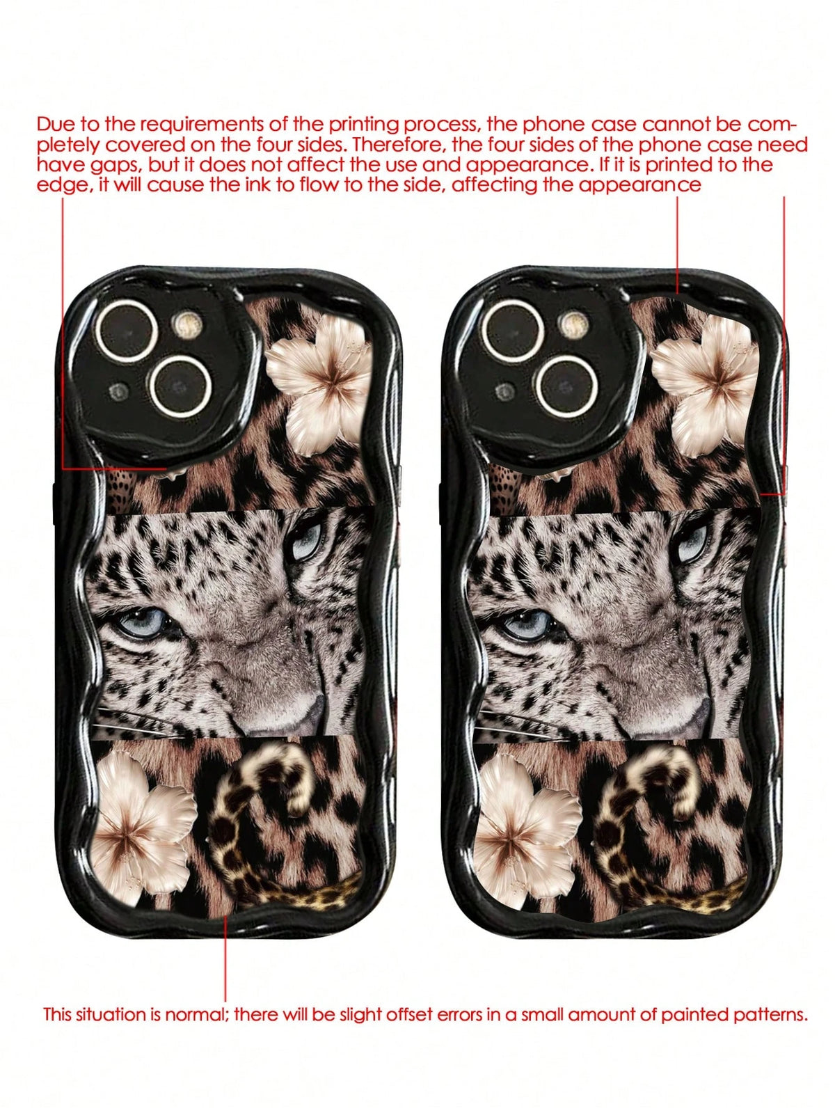 Patchwork Leopard Colorful Printed Black Cream Texture Soft Case Compatible With IP17/IP17PROMAX/Iphone16//Iphone16pro/Iphone16promax/Iphone15/ XR/7p8p/P12promax/P13promax/P14PROMAX/P13/P14/P11/P12