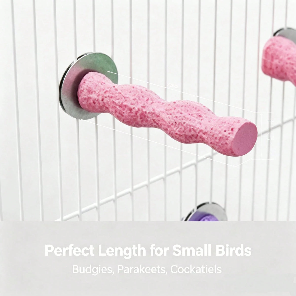 Perch Toy Interactive Stand,Perch Stand For Small Parrots,Twisted Resin Bird Perch,Cage Mount Grinding Nail Stand For Parakeets,Claw Grinding,Perching,And Training Educational Perch Stand,Universal Fi