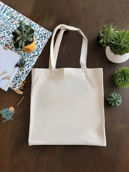 Personalized Custom Canvas Bag, Foldable Tote Bag With Photo Scenery Illustration Print, Large Capacity Lightweight Shoulder Bag For Women, Gift Ideas