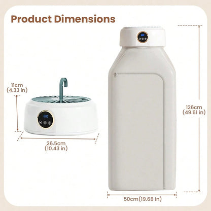 Portable Clothes Dryer, Mini Dryers For Laundry, Small Foldable Electric Compact Drying Machine For Travel,RV, Home And Apartment