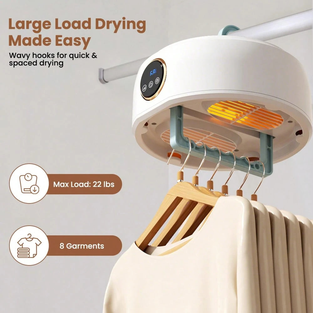 Portable Clothes Dryer, Mini Dryers For Laundry, Small Foldable Electric Compact Drying Machine For Travel,RV, Home And Apartment