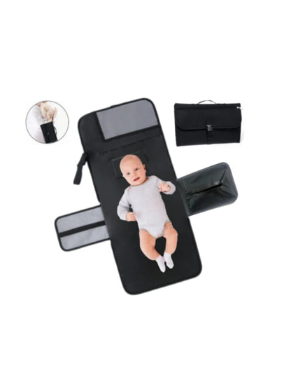 Portable Diaper Changing Mat Pad For Babies, Detachable Travel Diaper Changing Pad With Wipes Pocket, Gift For Baby Shower, Newborn Girls And Boys