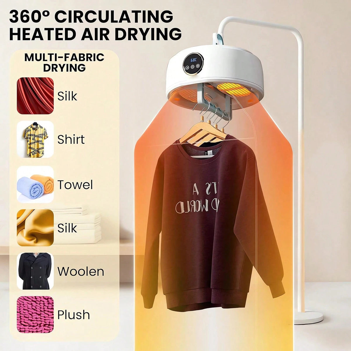Portable Dryer, Convenient And Compact Mini Laundry Dryer Bag, Foldable, Suitable For Travel, Apartments, RVs, Dorms