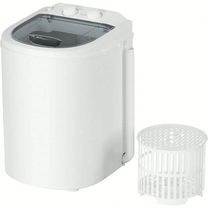 Portable Washing Machine, 5.5 Lbs Capacity, Compact Laundry Washer With Spin Tub & Drain Hose
