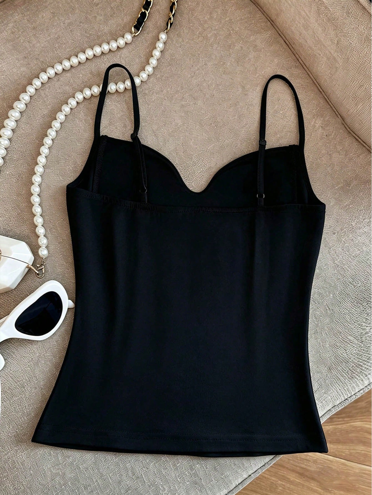 Resyla Women's Solid Color Casual Versatile Camisole