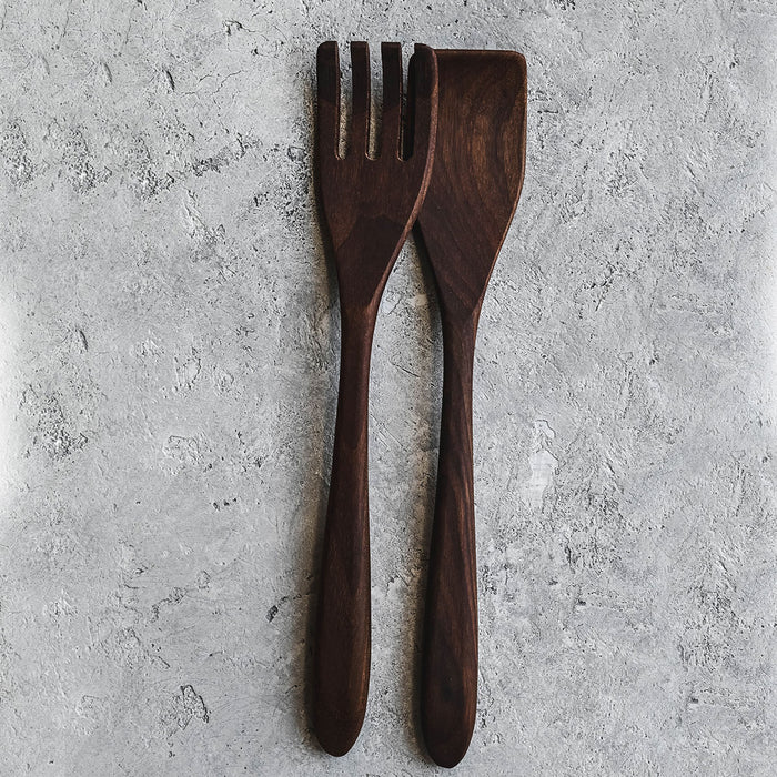 Roan Iris Walnut Wood Serving Set
