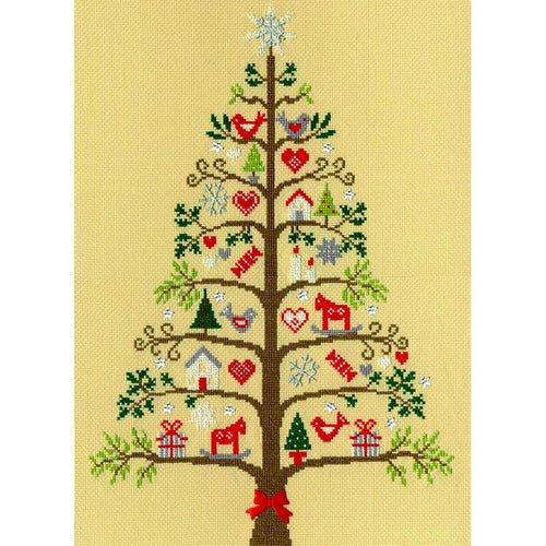 Scandi Tree Cross Stitch Kit-Stitched Modern