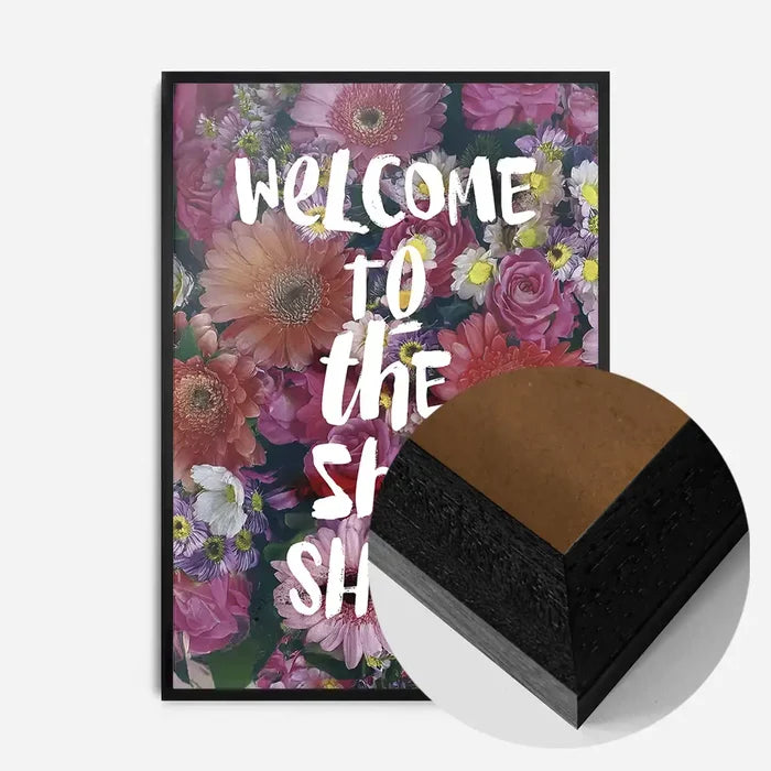 21x30cm | 8¼ x 11¾in / Black Wood Frame