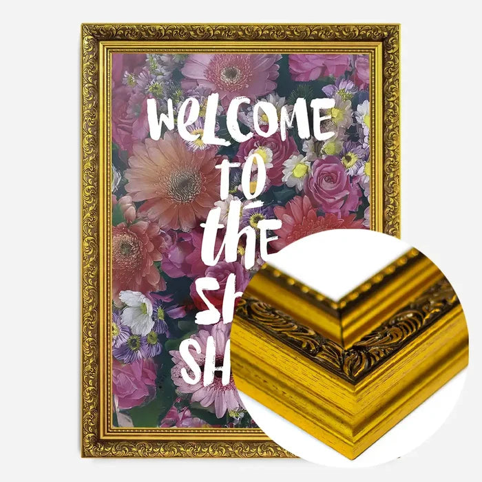 21x30cm | 8¼ x 11¾in / Gold Ornate Frame