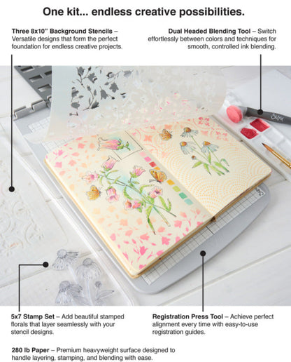 Sizzix - Registration Press Tool Starter Kit by Willow Wolfe. Available at Embellish Away in Bowmanville Ontario Canada.