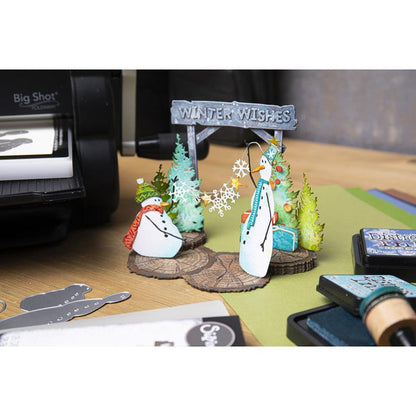 Sizzix - Thinlits Dies By Tim Holtz - 26/Pkg - Twig & Stump. Thinlit dies offer a variety of affordable solo options or multi die options. Thinlits are easy to use and are compact and portable. Available at Embellish Away located in Bowmanville Ontario Canada. Card by brand ambassador