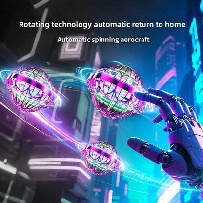 SKYQITIAN Third Generation UFO Toy With Intelligent Sensor Control Hand Wave Activation LED Lights For Kids & Adults Interactive Play