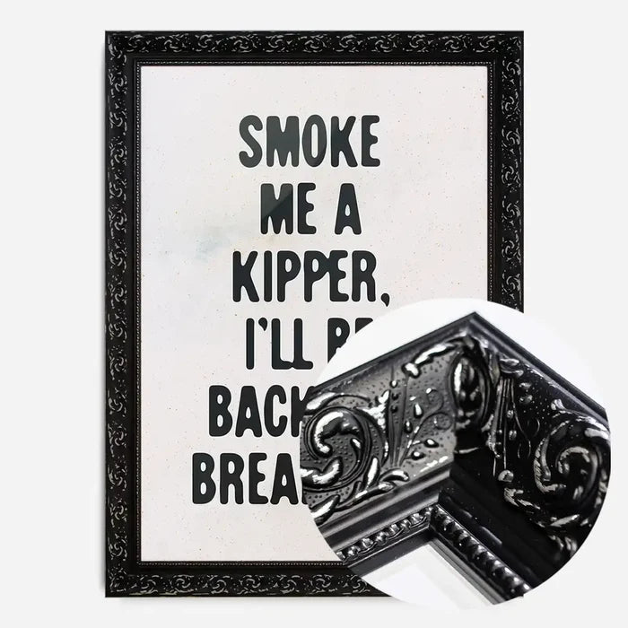 21x30cm | 8¼ x 11¾in / Black Ornate Frame