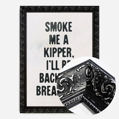 21x30cm | 8¼ x 11¾in / Black Ornate Frame