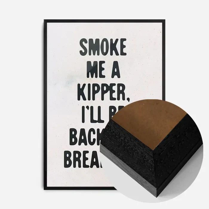 21x30cm | 8¼ x 11¾in / Black Wood Frame