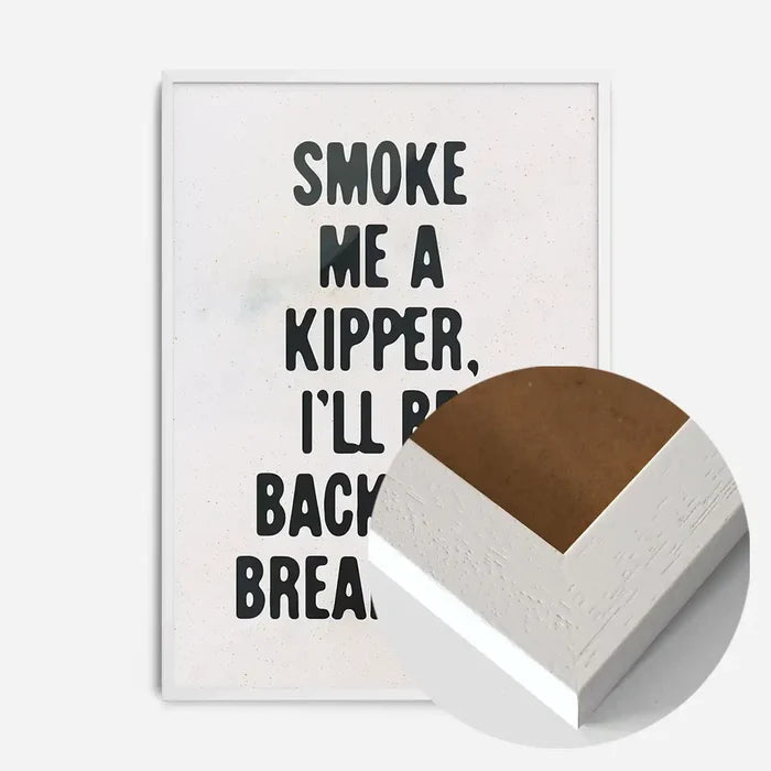21x30cm | 8¼ x 11¾in / White Wood Frame