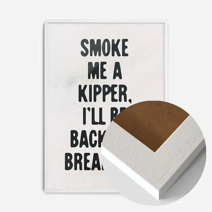 21x30cm | 8¼ x 11¾in / White Wood Frame