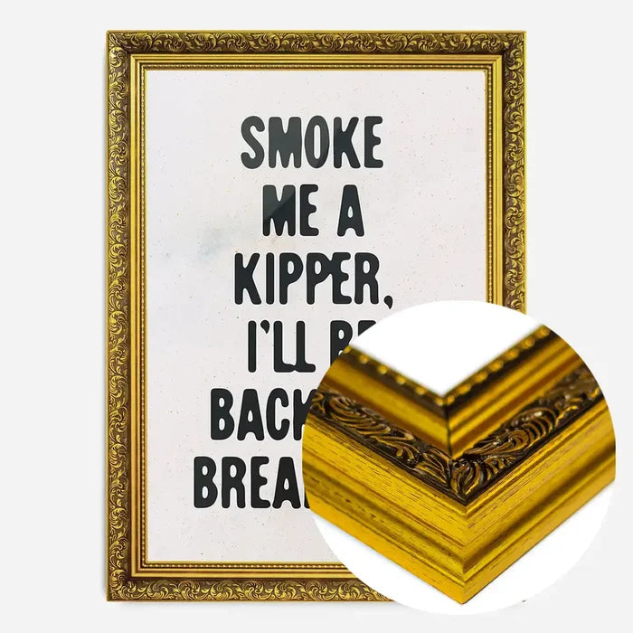21x30cm | 8¼ x 11¾in / Gold Ornate Frame
