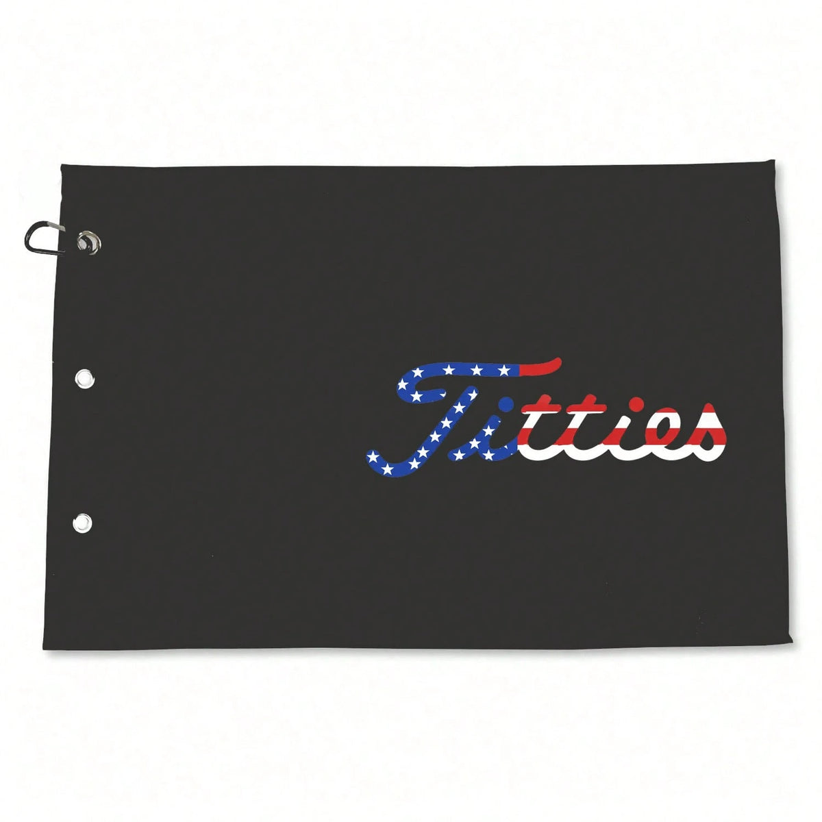Solid Black Base Waffle Weave Microfiber Golf Towel Ultra Absorbent Quick Drying Soft Fabric For Outdoor Golf Course And Golf Bag Daily Cleaning Accessory Ideal Holiday Gift Choice For Golf Enthusiast
