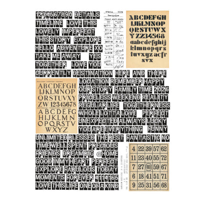 Spellbinders - Rub-ons - Noted Details. Available at Embellish Away located in Bowmanville Ontario Canada.