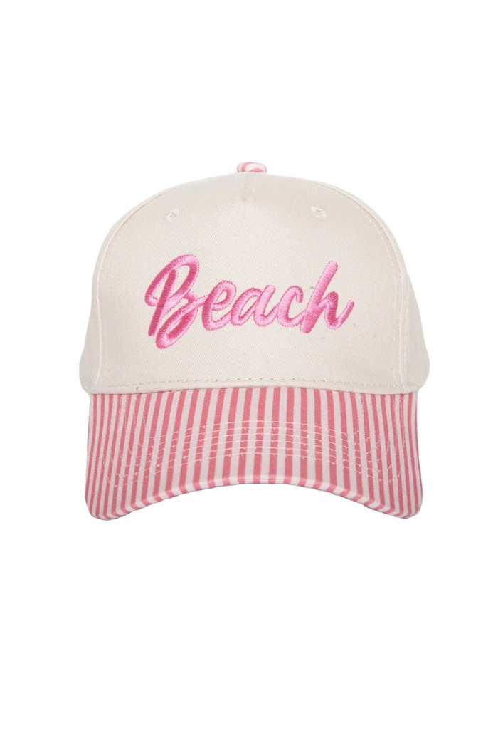 Striped Beach Trucker Hat