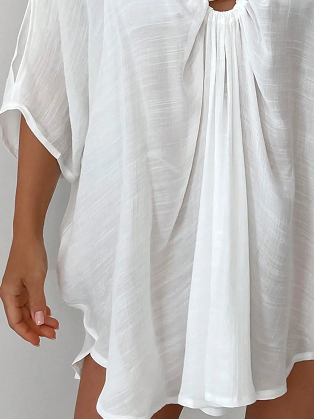 Swim Vcay Summer Beach Ring Linked Cover Up