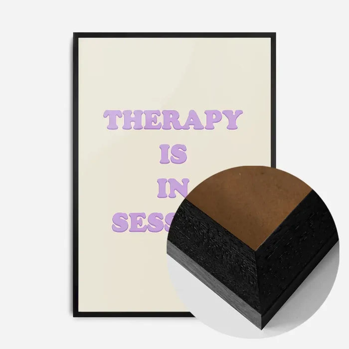 21x30cm | 8¼ x 11¾in / Black Wood Frame