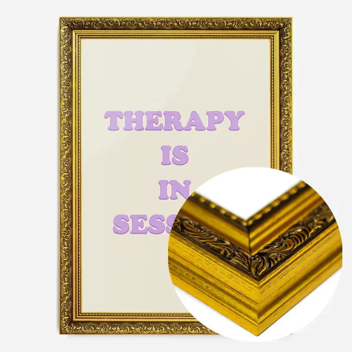 21x30cm | 8¼ x 11¾in / Gold Ornate Frame