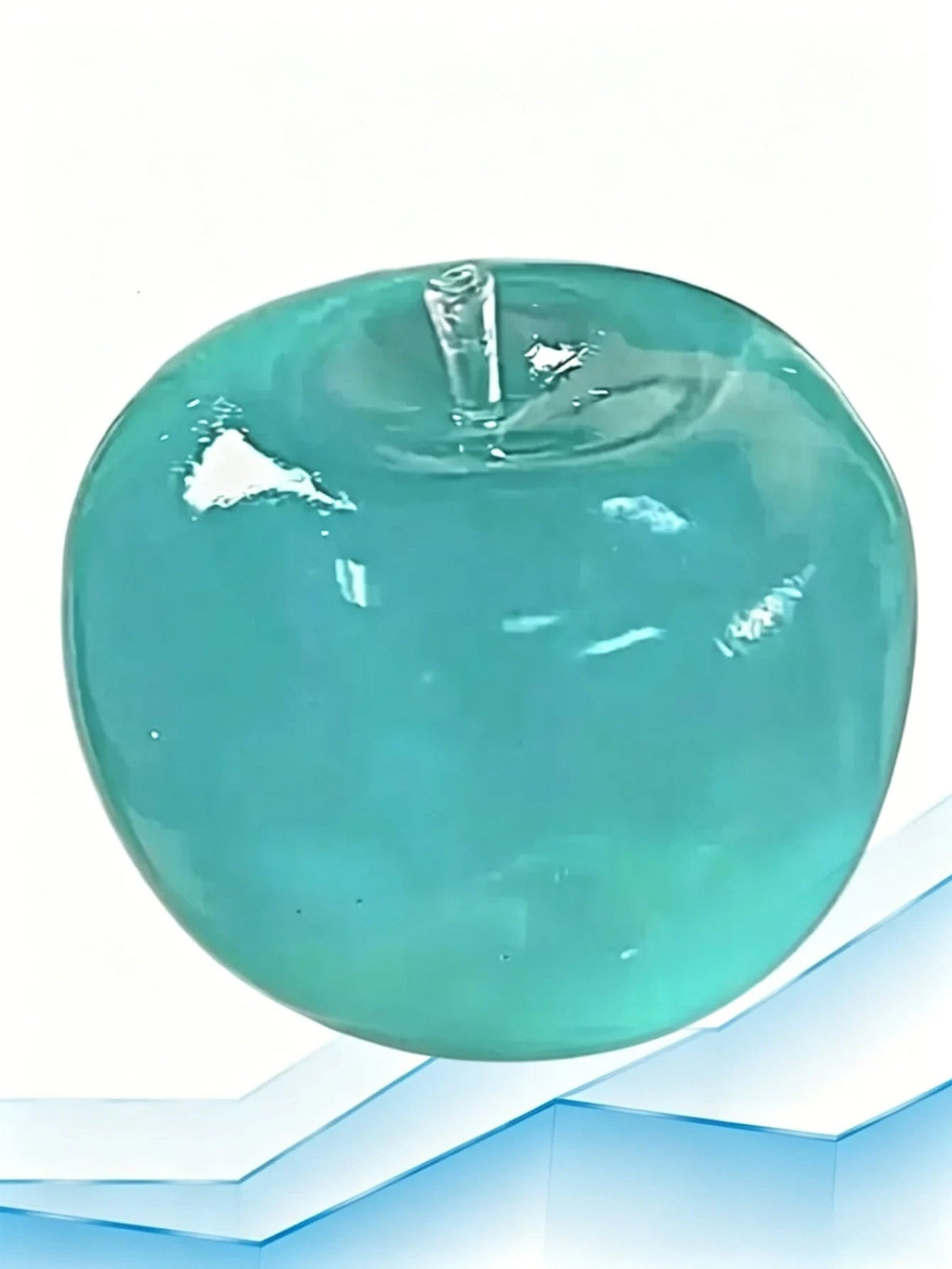 Transparent Apple Squishy Stress Relief Toy, Silky Soft Slow Rebound Fruit Squeeze Toy, Designed For Adults, Mini Portable Tactile Squeeze, Relieve Stress During Daily Work, Study And Indoor Rest