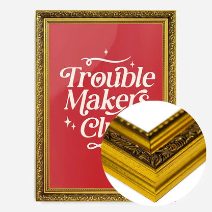 21x30cm | 8¼ x 11¾in / Gold Ornate Frame