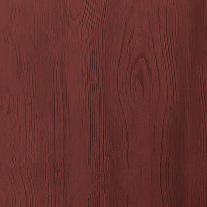 Retique It Weathered Finish Kit in Rustic Red, wood finishing swatch showing aged, weathered red wood effect.