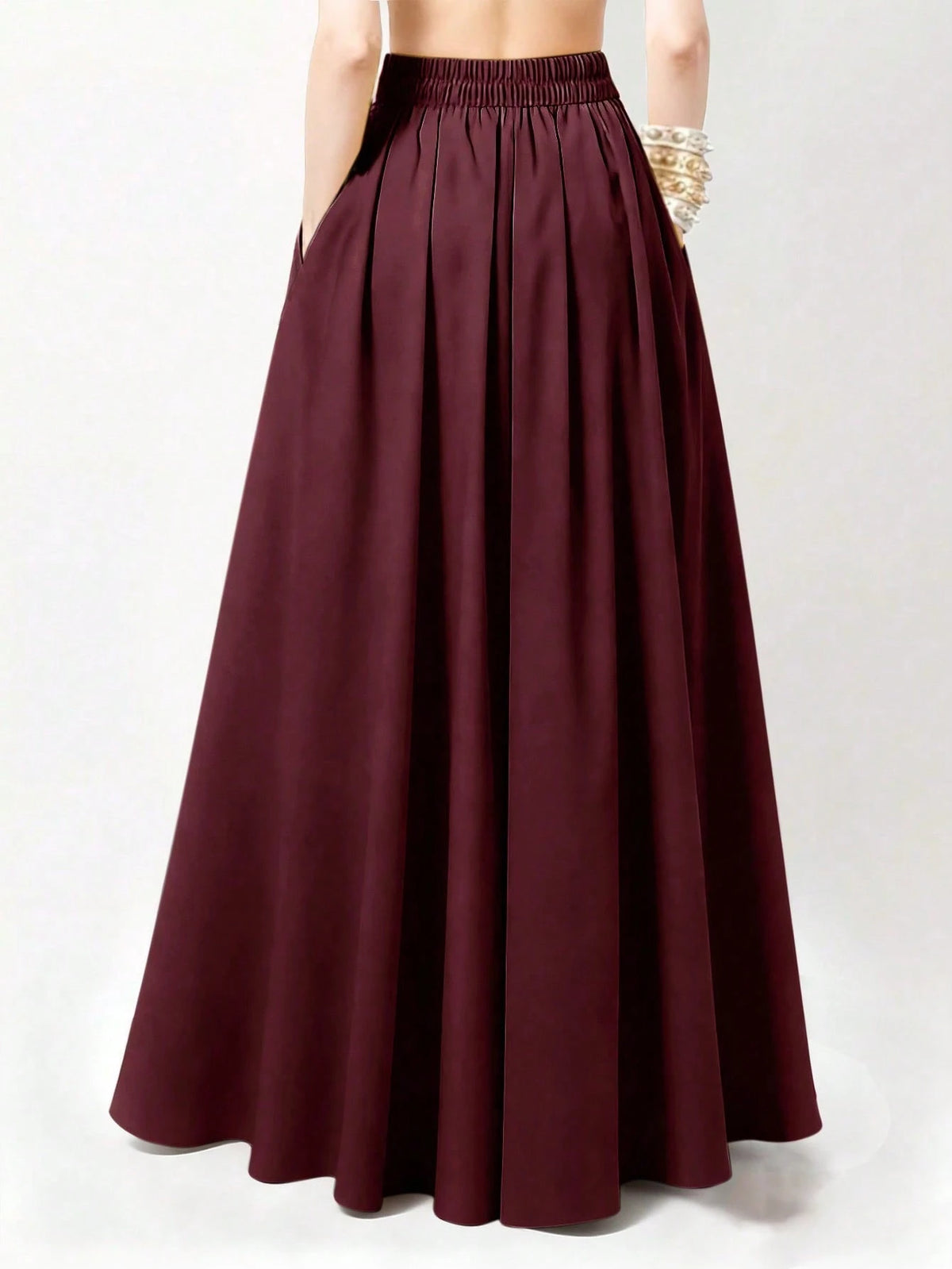 Women's Casual Solid Color Skirt, Summer Spring