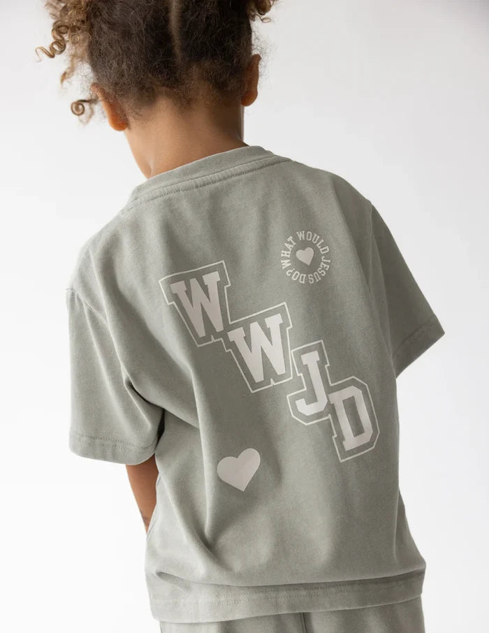 WWJD Varsity Kids Tee